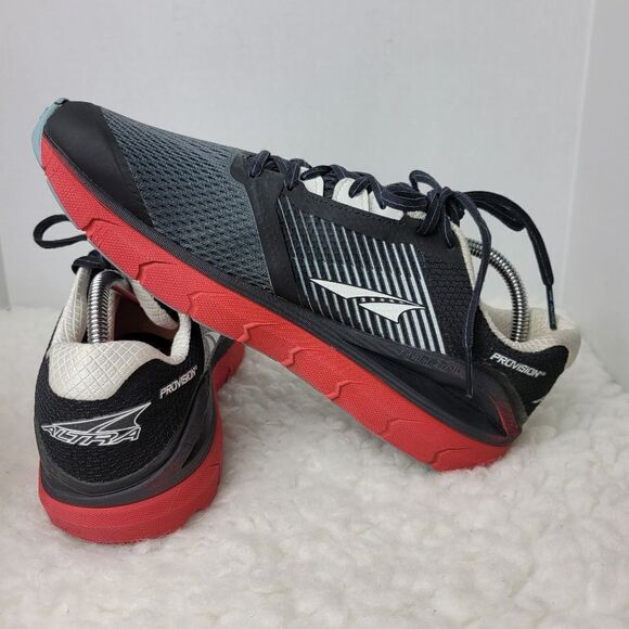 Altra Provision 4 Mens Size 10 Running Hiking Shoes Black Grey Red Sneaker - Picture 8 of 11